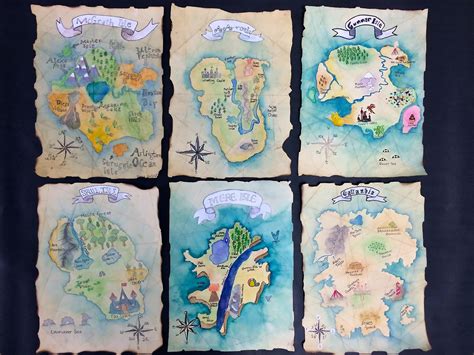 Sixth Grade Art With Mrs Baxter Identity Maps Watercolor