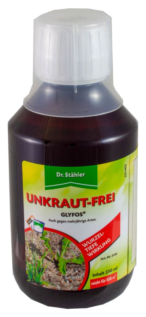 Glyfos Unkrautfrei Ml Glyphosat Unkrautvernichter Kaufen