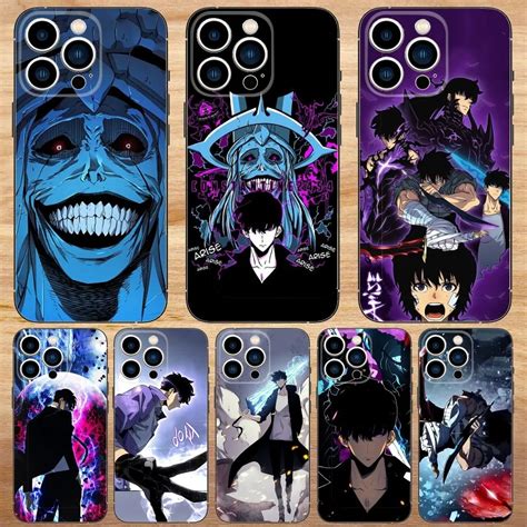 Funda De Tel Fono Anime Solo Nivelaci N Para Iphone 15 14 13 12 11 Pro