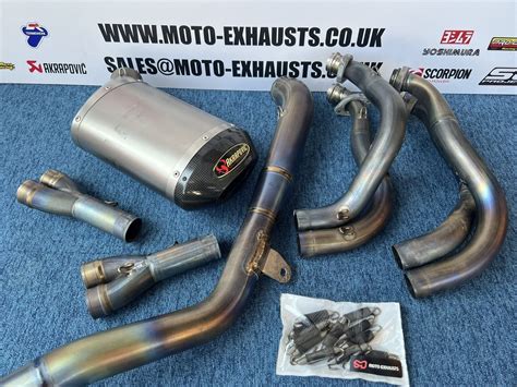 Kawasaki ZX6R 636 B1H Full Akrapovic Titanium Exhaust System — Moto ...