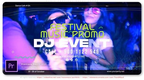 Music Festival Event Promo Premiere Pro Templates VideoHive