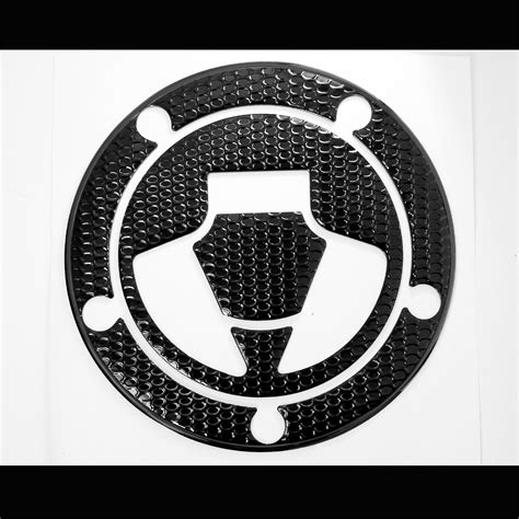 Pc Perforated Black Tank Pad Gas Fuel Cap Cover Ninja Zx R R