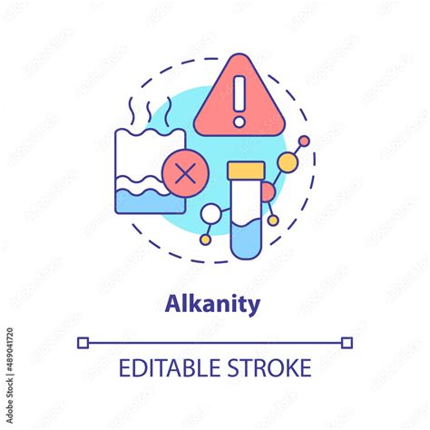 Alkalinity Concept Icon Water Quality Indicator Abstract Idea Thin