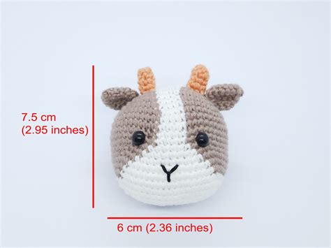 [Head] Amigurumi goat crochet pattern - MiacocoArt