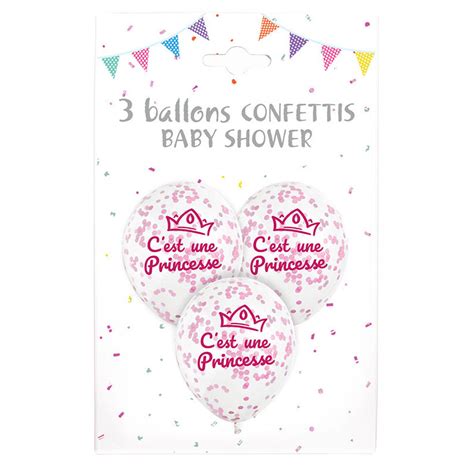 Grossiste Ballons C Est Une Princesse Cm Confettis Papier