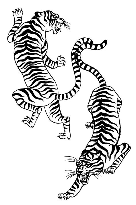 Chinese Tiger Tattoo - Printable Kids Entertainment