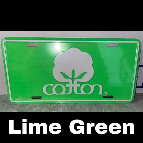 Cotton License Plate - Etsy