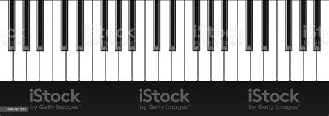 Realistic Piano Keys Musical Instrument Keyboard Vector Stock Illustration Download Image Now