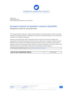 Fillable Online Ema Europa Italian Paediatric Federation European