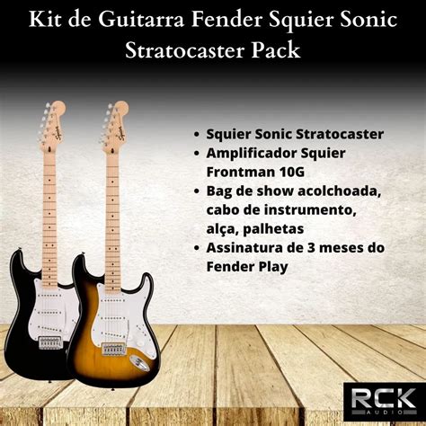 Kit De Guitarra Fender Squier Sonic Stratocaster Pack