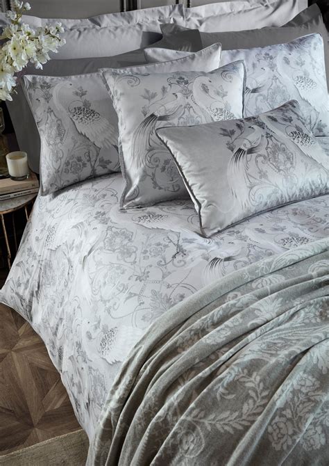 Laura Ashley Tregaron Silver Duvet Cover Set Aldiss