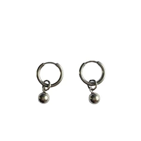 Titanium Earrings Hoops • The Green Crystal