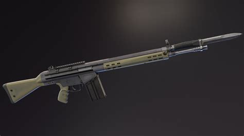 G3 Battle Rifle Model Turbosquid 2245714