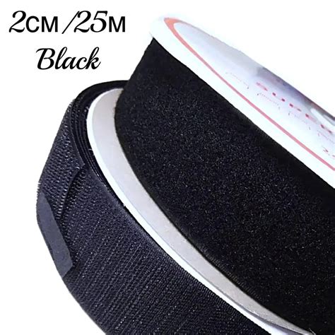 Липучка для одежды, липучка швейная пришивная, 2 см x 25 м крючок-петля ...