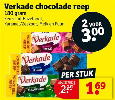 Verkade Chocolade Reep Aanbieding Bij Kruidvat