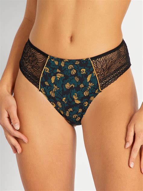 Culotte Estampado Envie De Lingerie NEGRO Kiabi 9 00