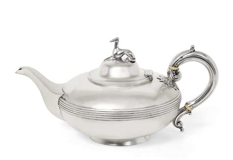 Lot 2108 A Victorian Silver Teapot