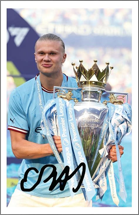 Rjr Prints Erling Haaland 20223 League Champion Manchester City