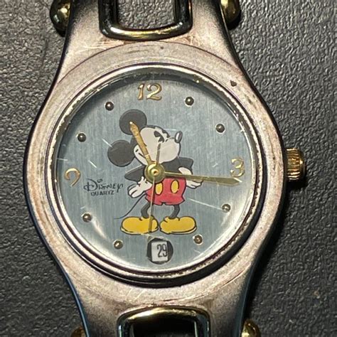 Disney Timeworks Vintage Mickey Mouse Watch 1990 S Gem