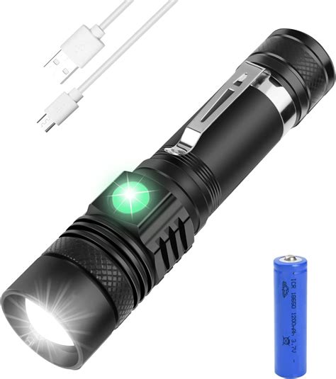 Coquimbo Lampe Torche Led Rechargeable Usb Lampe De Poche Lumens