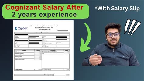 Cognizant Salary After 2 Years With Salary Slip YouTube