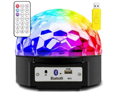 KULA DYSKOTEKOWA LED BLUETOOTH DISCO PILOT RGB Sklep Opinie Cena