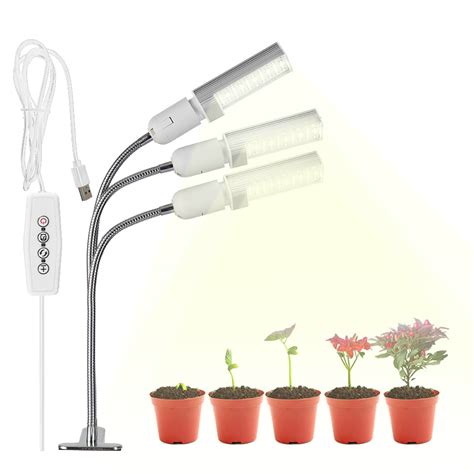 Anself Growth Light Led Plants Light For Indoor Plants Silver