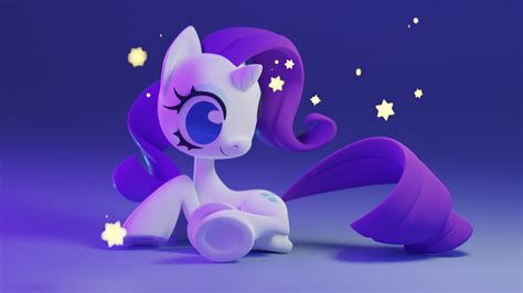 Artstation My Little Pony Rarity 3d