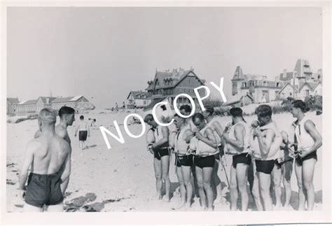 Foto Wkii Wehrmacht Soldaten Nude Boulogne Sur Mer France Strand Schwimmer H Eur