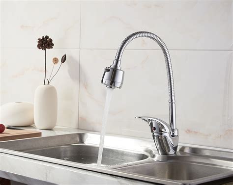 Смеситель для кухни с гибким изливом, цинк, хром Ledeme L4302-B ...