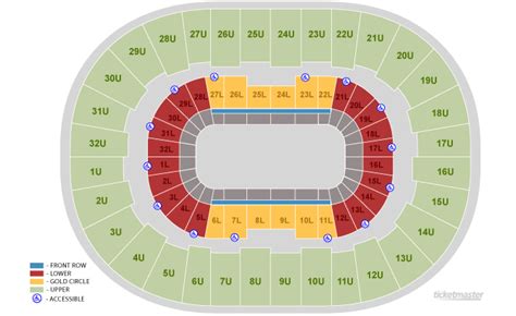 Bjcc Detailed Seating Chart