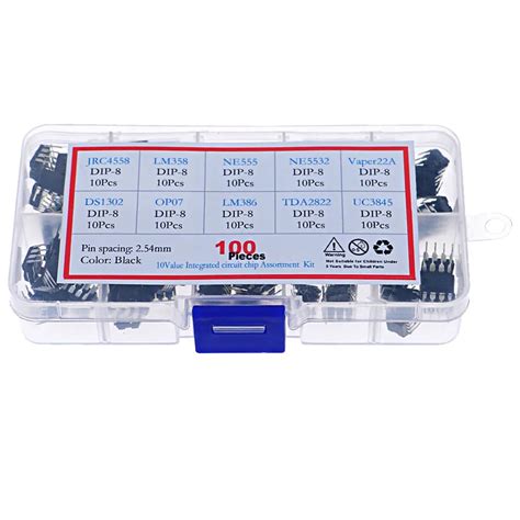 Kit Surtido De Chips De Circuito Integrado IC Con Caja JRC4558 LM358