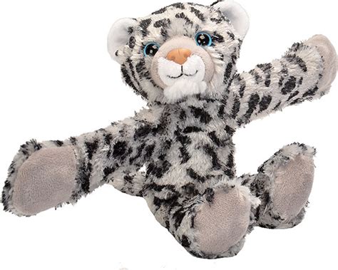 Huggers Snow Leopard Stuffed Animal - 8" - Lucky Duck Toys