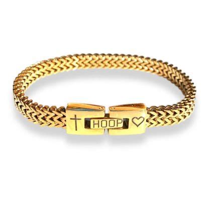 Geloof Hoop Liefde Schakelarmband Smal Gk Sieraad Met Een Boodschap