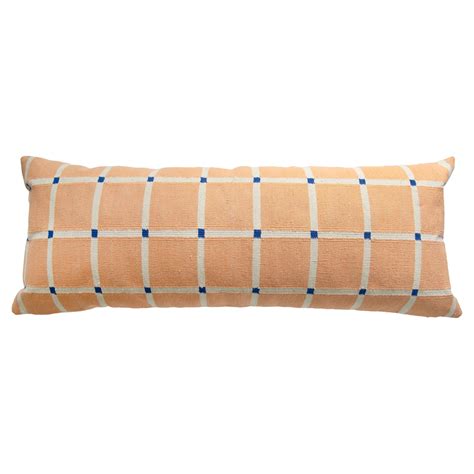 Colorful Geometric Embroidered Lumbar Pillows For Sale At 1stdibs Colorful Lumbar Pillow