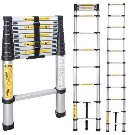 EN131 5M Telescopic Ladder Folding Ladder Aluminum Ladder