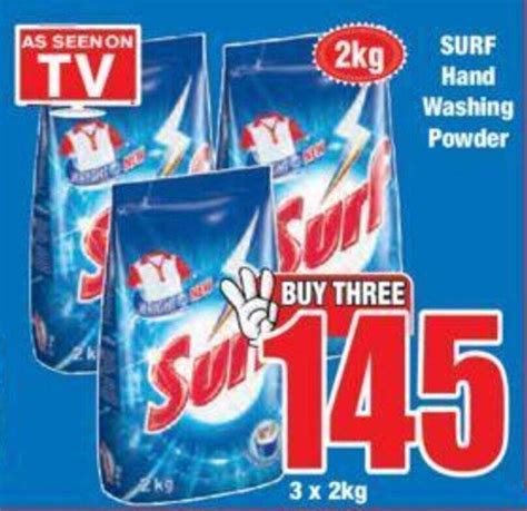 Surf Hand Washing Powder 3 X 2 Kg Offer At Boxer