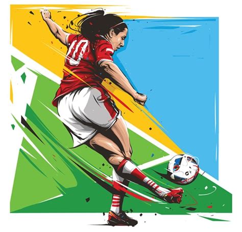 Pin De Alexis Em Women Football Illustration Desenho Futebol Frases