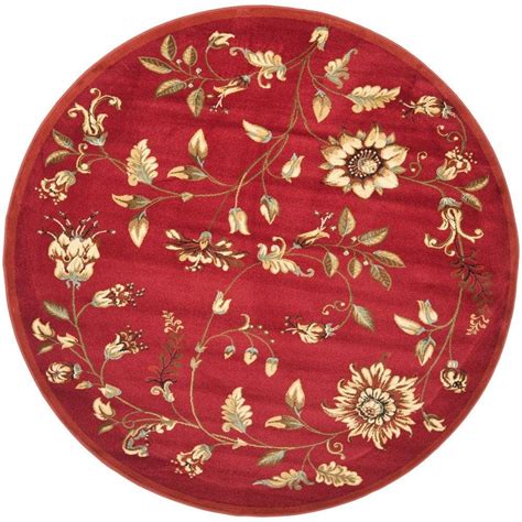 Safavieh Lyndhurst Redmulti 5 Ft 3 In X 5 Ft 3 In Round Area Rug