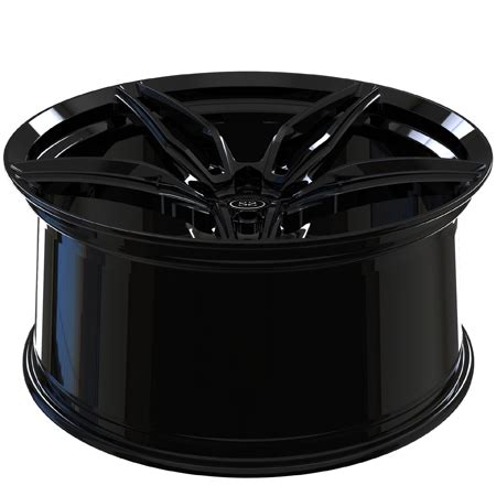 Staggered Inch Gloss Black Monoblock Rims Alloy Wheels For Double