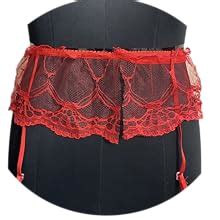 Buy Xs And Os Spandex Women S Casual Style Lace Garter Belt Panties And Sheer Stockings Lingerie