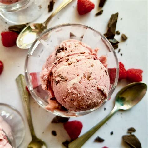 Salted Sugared Spiced™ No Churn Raspberry Chocolate Chunk Ice Cream