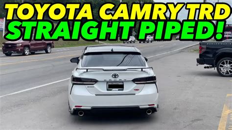 2020 Toyota Camry Trd 3 5l V6 Dual Exhaust W Straight Pipe Youtube