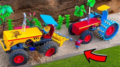 Diy Tractor Making Road Construction Diy Mini Tractor Toys For Kids