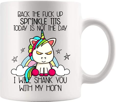 Amazon Back The Fuck Up Sparkle Tits Or You Gon Get Shanked Unicorn Unicorn Shank You