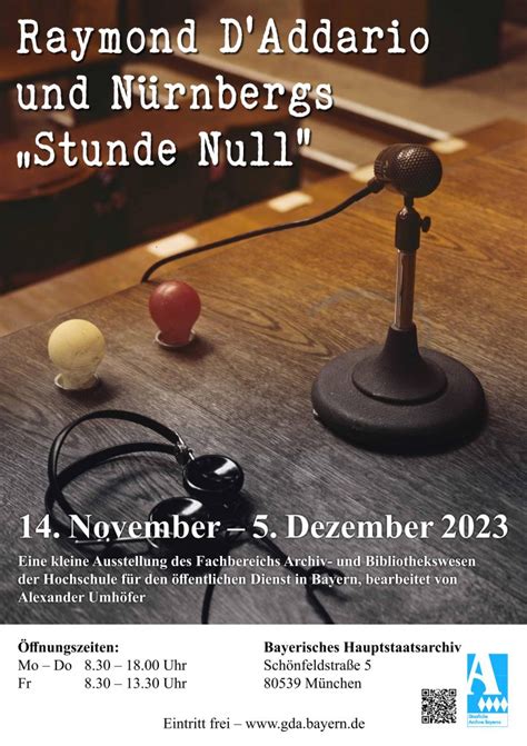 Ausstellungseröffnung Raymond DAddario und Nürnbergs Stunde Null