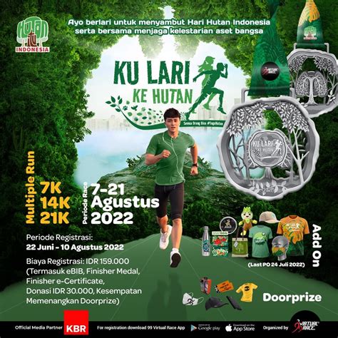 Pendaftaran Ku Lari Ke Hutan Virtual Run Masih Dibuka Hutan Itu