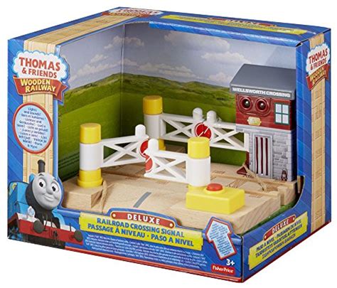 Fisher Price Thomas And Friends Wooden Railway Deluxe Railroad Crossing