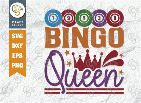 Bingo Queen SVG Cut File Bingo Svg Bingo Gift Svg Bingo - Etsy