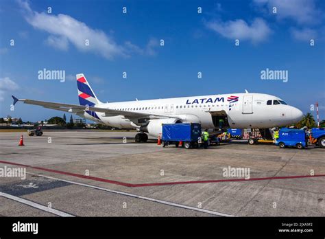 San Andres, Colombia - April 6, 2022: LATAM Airlines Airbus A320 ...